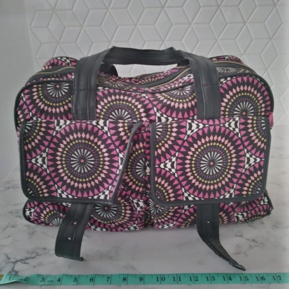 Matthew Williamson for H&M 2009 travel duffle bag, pink and black - Picture 10 of 14